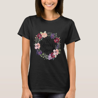 92 Jaar Geliefde Bloemige 92e Verjaardag Vrouwen 9 T-shirt