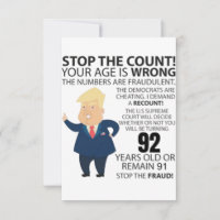 92 jaar Trump Happy Birthday Cadeau Funny