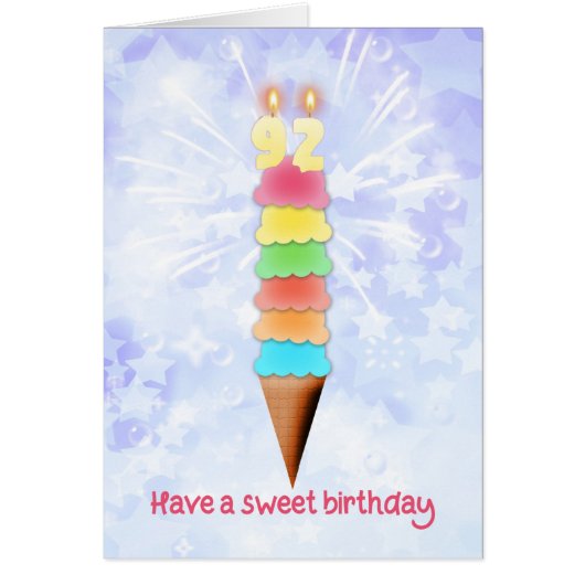 92e anniversaire crème glacée géante (Devant)