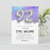 92e anniversaire de fête Invitation (Debout devant)