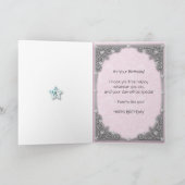 92e carte d'anniversaire avec étoiles au diamant (Intérieur)