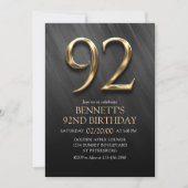 92e Invitation d'anniversaire (Devant)