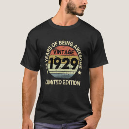 93 jaar Old Gifts  1929 Limited Edition 93t T-shirt