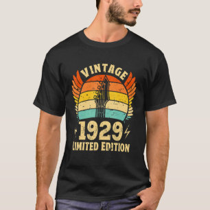 93 Jaar Oud Verjaardagsgitarist Mannen 93e Bi T-shirt