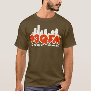 93 QFM The Rock of Milwaukee Defunct Radio Station T-shirt