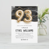 93e anniversaire de fête Invitation (Debout devant)