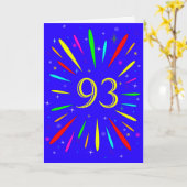 93e carte d'explosion anniversaire (Fleur jaune)