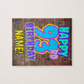 93e verjaardag ~ Fun, geïnspireerde Urban Graffiti Legpuzzel (Horizontaal)