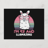 93e verjaardag Llamazing Llama 93 Jaar Verjaardag Briefkaart (Voorkant)