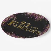 93e verjaardag papieren bordje (Gekanteld)