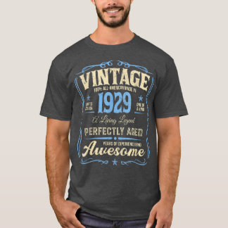 93e verjaardag T-shirt legers geboren in 1929 93