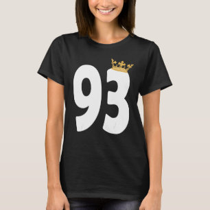 93e verjaardag van de geboorte van meisjes 93 jaar t-shirt