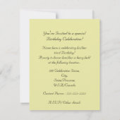 93e verjaardag van de viering van rode/gele rozen kaart (Achterkant)