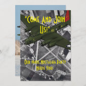 !940s Invitation de partie personnalisable (Devant / Derrière)