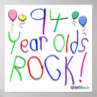 94 jaar Olds Rock! Poster