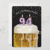 94e anniversaire Candle Party Invitation (Devant)