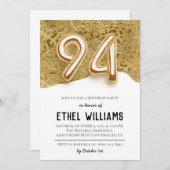 94e anniversaire de fête Invitation (Devant / Derrière)