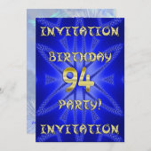 94e invitation de fête d'anniversaire (Devant / Derrière)