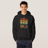 94e jaar oude retro Geweldige 94e verjaardagscadea Hoodie (Voorkant volledig)
