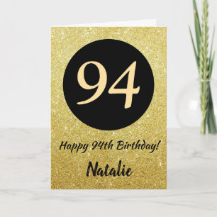 94e Joyeux Anniversaire Carte Parties scintillant 