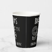 94e verjaardag: Art Deco Style + aangepaste naam Papieren Bekers (Rechts)