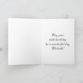 94e verjaardag: Fancy, elegant script + aangepaste Kaart (Binnen)