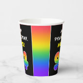 94e verjaardag: kleurrijke regenboog # 94, aangepa papieren bekers (Links)