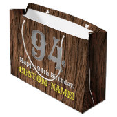 94e verjaardag: Westerne kijk op land, naam Groot Cadeauzakje (Achterkant Gekanteld)