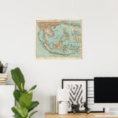 9596 Indocina, Siam, Arcipelago Malese Poster (Thuiskantoor)