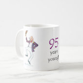 "95 ans de jeune" tasse de café (Devant gauche)