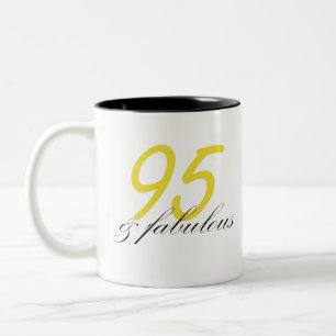 95 & Fabulous Tweekleurige Koffiemok