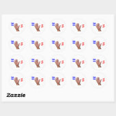 95 High Five Ronde Sticker (Vel)