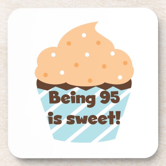 95 is Sweet Birthday T-shirts en cadeautjes Onderzetter (Voorkant)