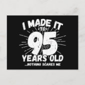 95 jaar oude sarcastische meme grappige 95e verjaa briefkaart (Voorkant)