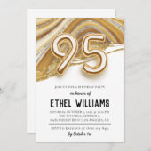 95e anniversaire de fête Invitation (Devant / Derrière)