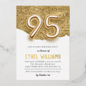 95e anniversaire de fête Invitation (Recto)