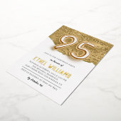 95e anniversaire de fête Invitation (Rotation)