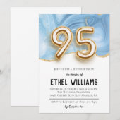 95e anniversaire de fête Invitation (Devant / Derrière)