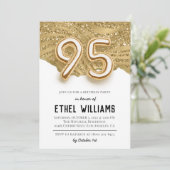 95e anniversaire de fête Invitation (Debout devant)