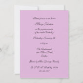 95e anniversaire de fête Invitation Beaux Roses (Dos)