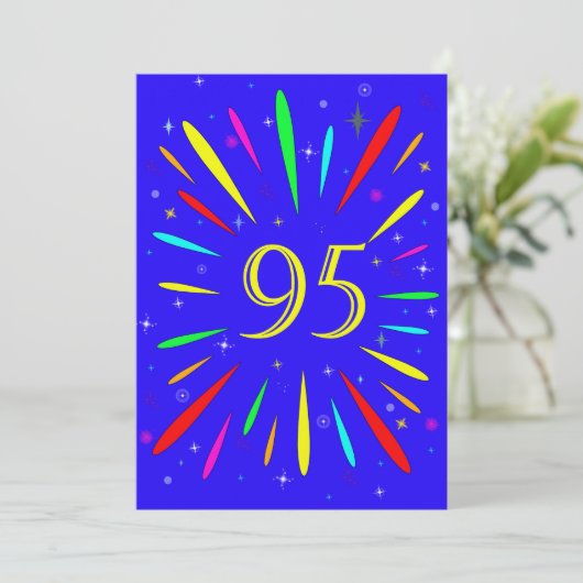 95e anniversaire Fête Invitation Explosion (Debout devant)