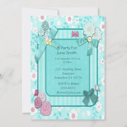 95e anniversaire invitation (Dos)