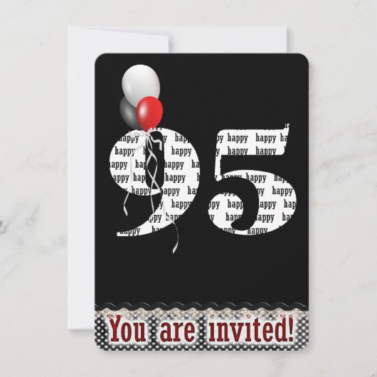 95e anniversaire Invitation (Devant)