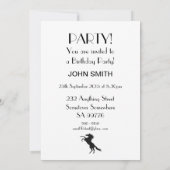 95e anniversaire Spirit cheval invitation de fête (Dos)