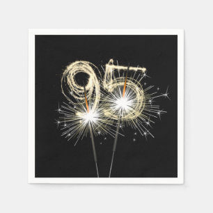 95e 'Birthday Party'-reservekopers op zwart Servet