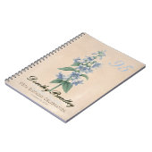 95e Botanische Guest Book op Birthday Party Notitieboek (Linkerzijde)