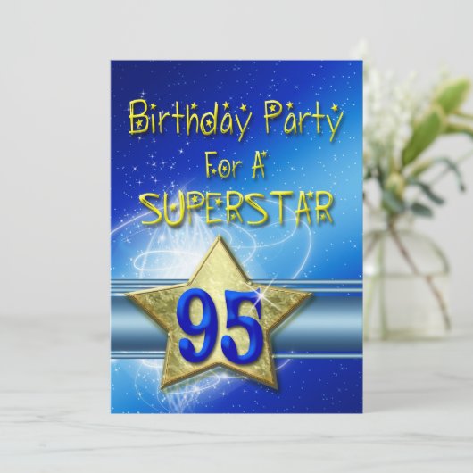 95e fête d'anniversaire Invitation pour une Supers (Debout devant)