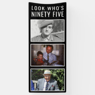 95e geboortedag fotobanner spandoek