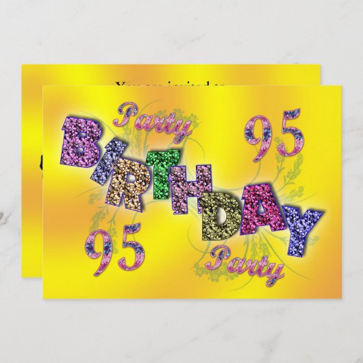 95e invitation (Devant / Derrière)