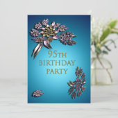 95e invitation de fête d'anniversaire (Debout devant)